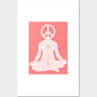 Spiritual Meditation Chakra Peace Graphic Posters and Art